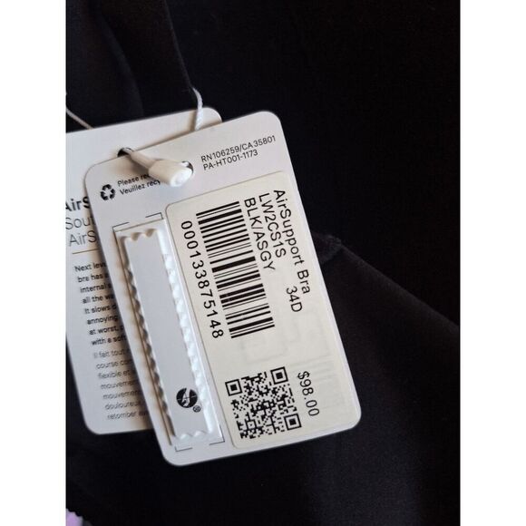 SOLD-NWT Size 34D Lululemon AirSupport Bra *High Support, C-DDD Cups - Picture 3 of 4